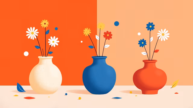 Vases with Flowers