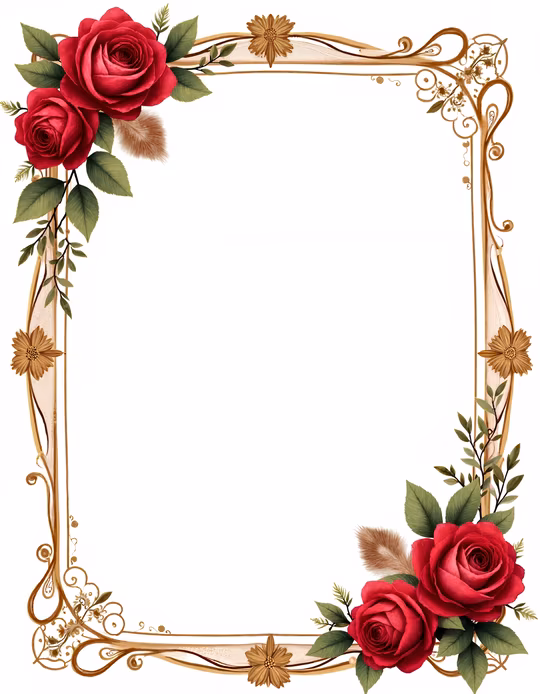Vintage Floral Frame