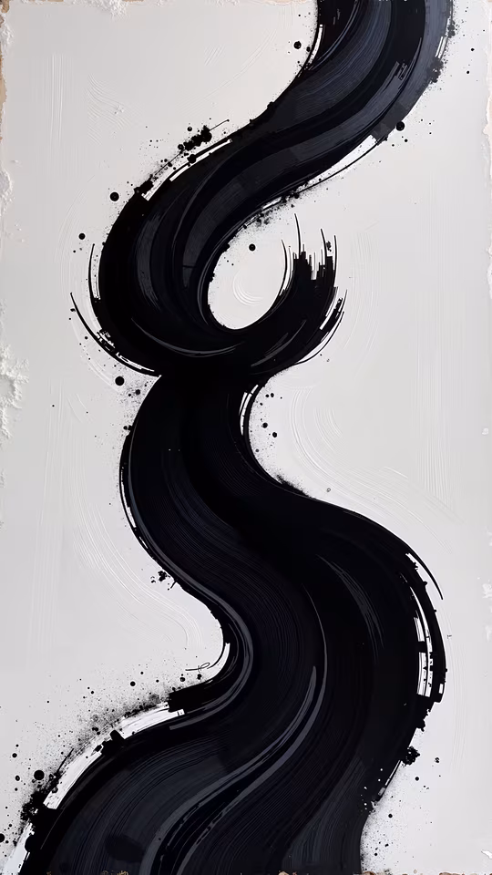 Abstract Brushstroke Art