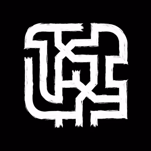 Abstract Maze Illustration