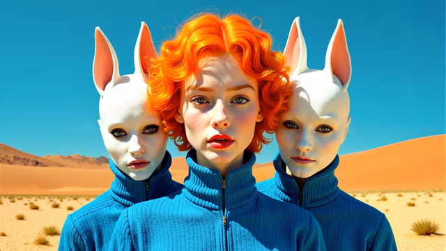 Alien Twins in the Desert