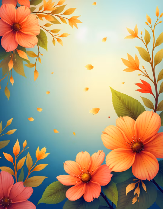 Autumn Floral Illustration
