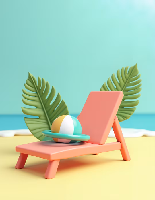 Beach Chair Illustration