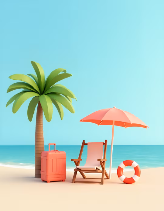 Beach Escape Illustration