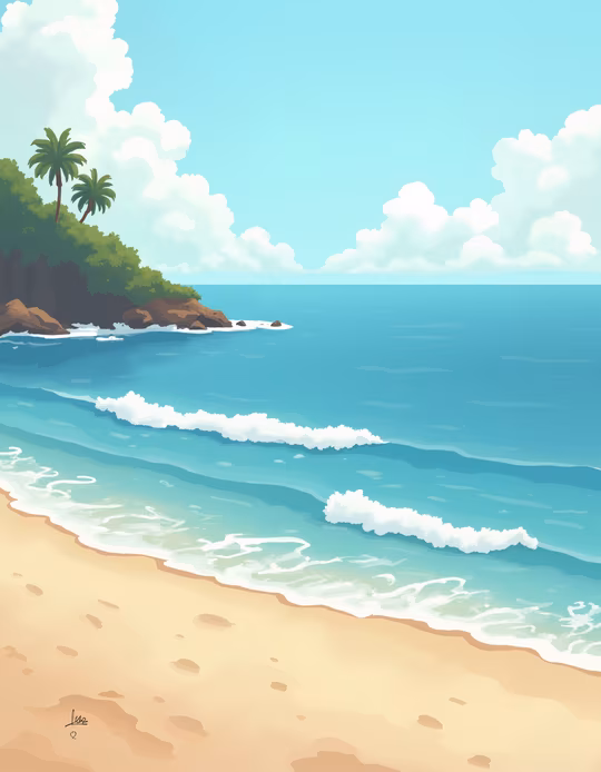 Beach Illustration