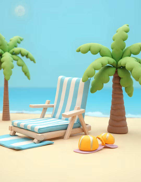 Beach Relaxation Illustration