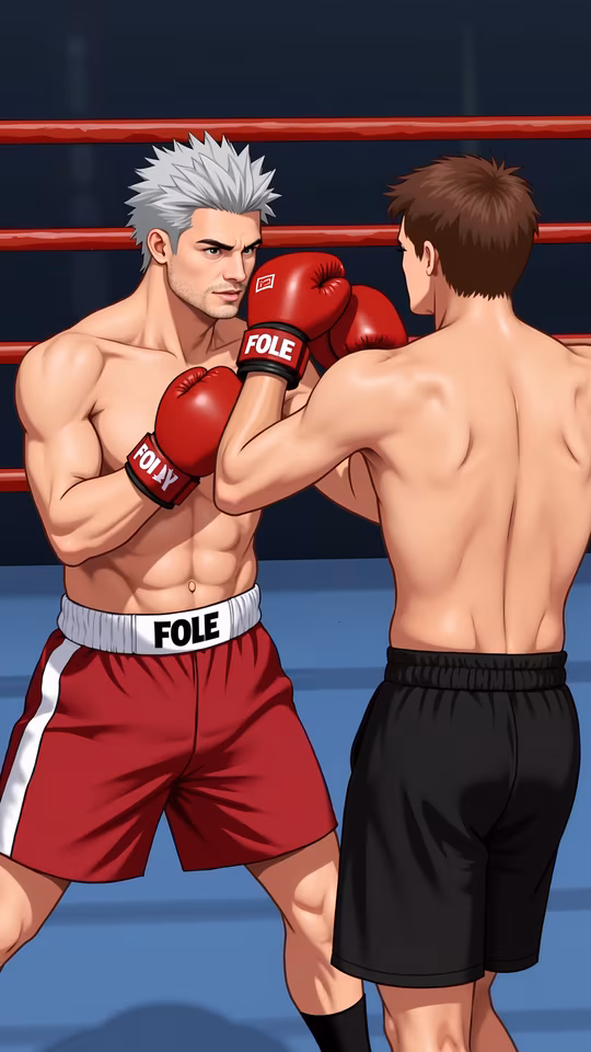 Boxing Match Illustration