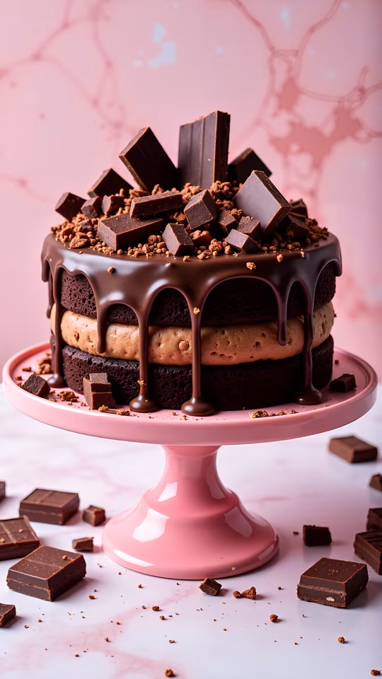 Chocolate Cake with Chocolate Drizzle