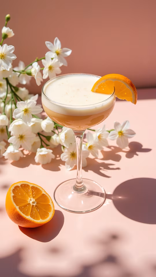 Cocktail with Orange Garnish
