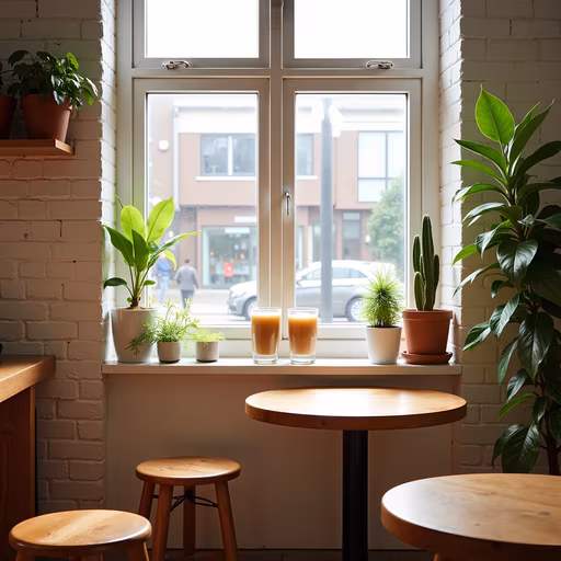 Cozy Cafe Window