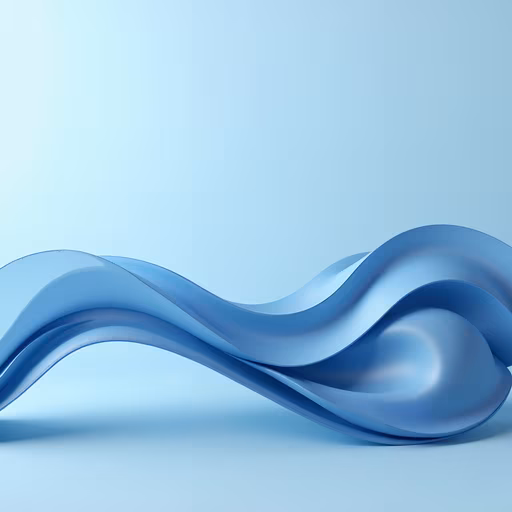 Flowing Blue Wave Illustration