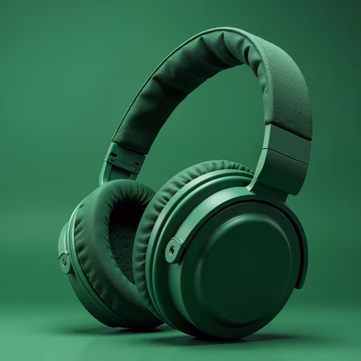 Green Headphones
