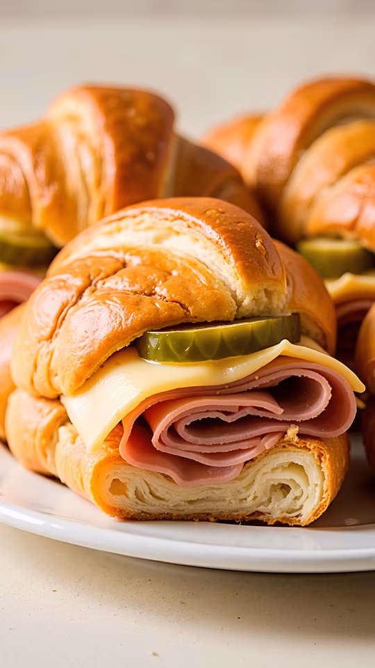 Ham and Cheese Pretzel Sandwich