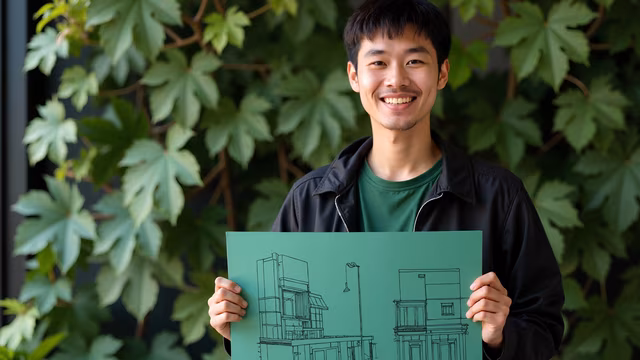 Man Holding Sketch