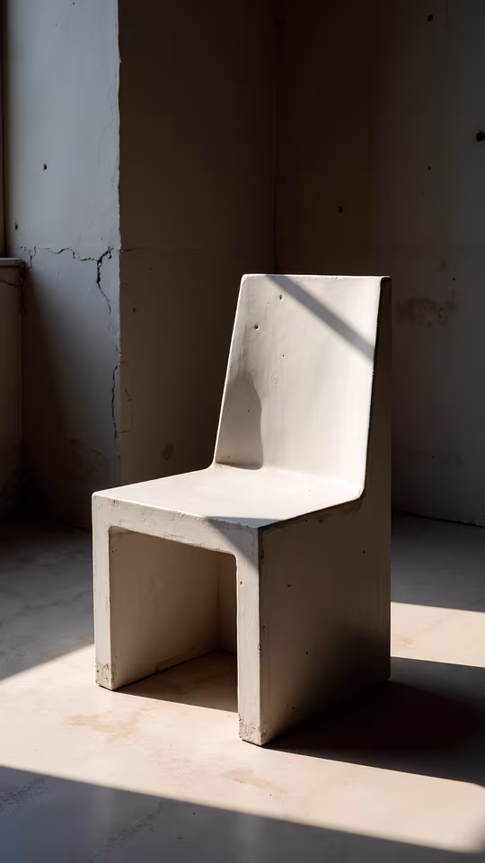 Minimalist Concrete Chair
