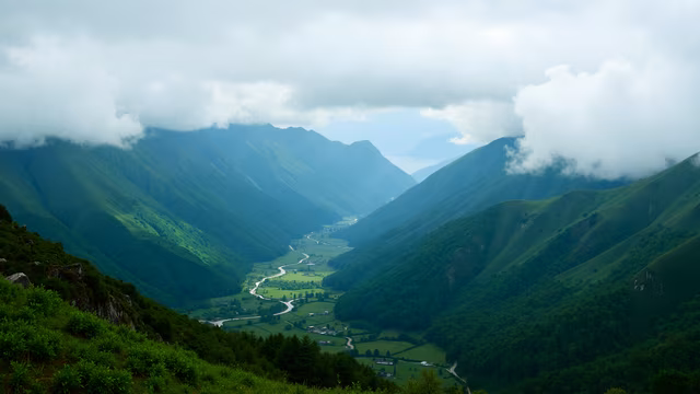Mountain Valley Landscape