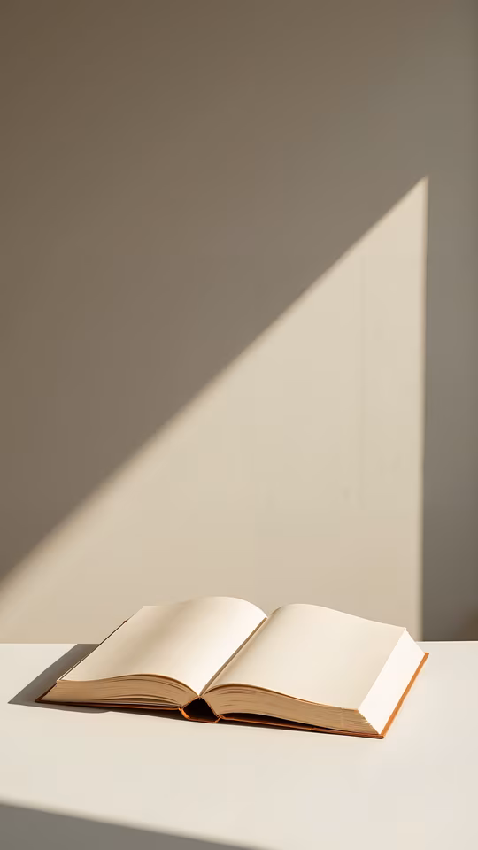 Open Book with Shadows