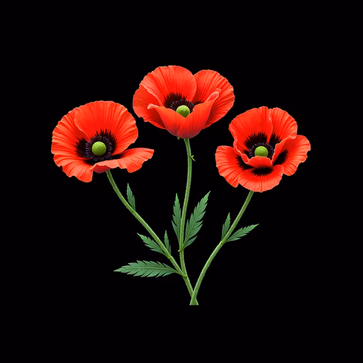 Red Poppy Illustration