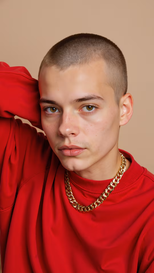 Red Style Portrait