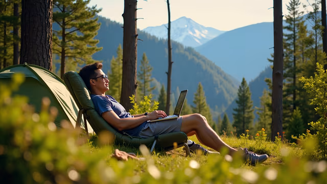 Relaxing Camping Scene