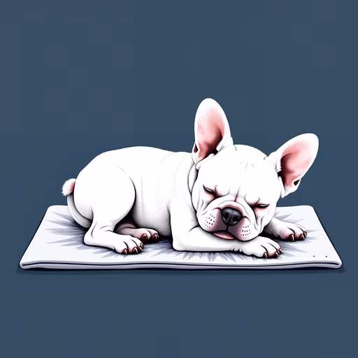 Sleeping Bulldog Illustration