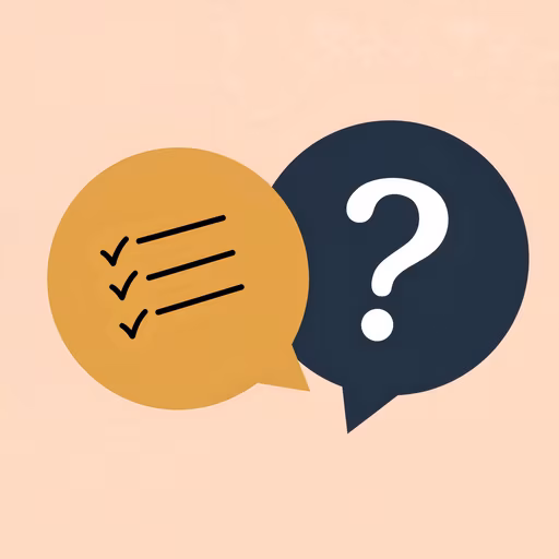 Speech Bubbles: Checklist vs. Question