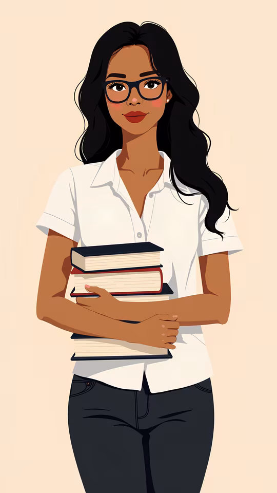 Student with Books