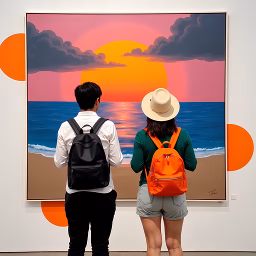Sunset Beach Illustration