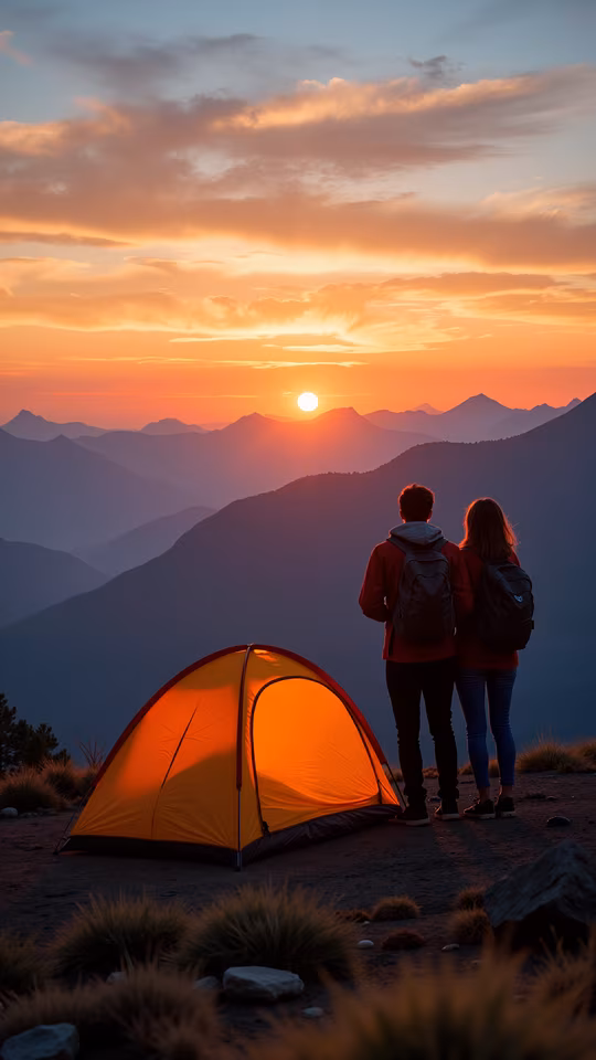 Sunset Camping Adventure