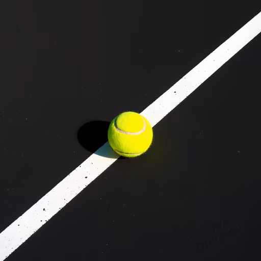 Tennis Ball on Court