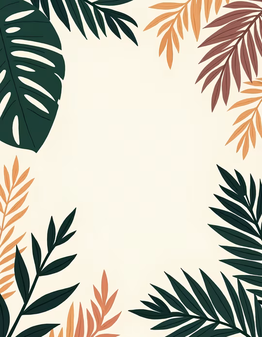 Tropical Leaves Illustration