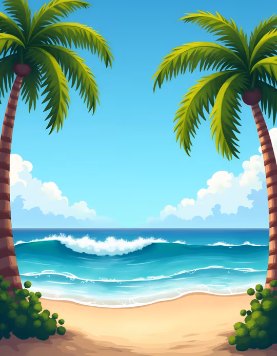 Tropical Paradise Illustration