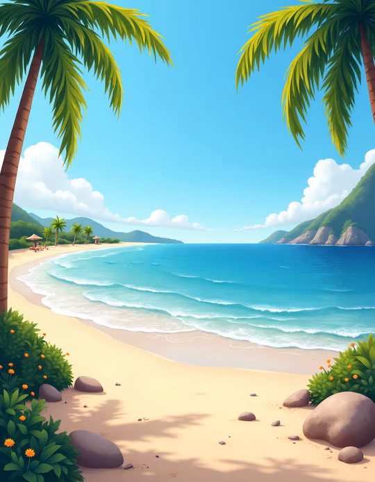 Tropical Paradise Illustration