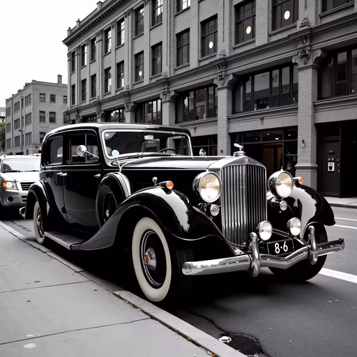 Vintage Car Illustration
