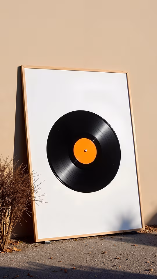 Vinyl Record Framed
