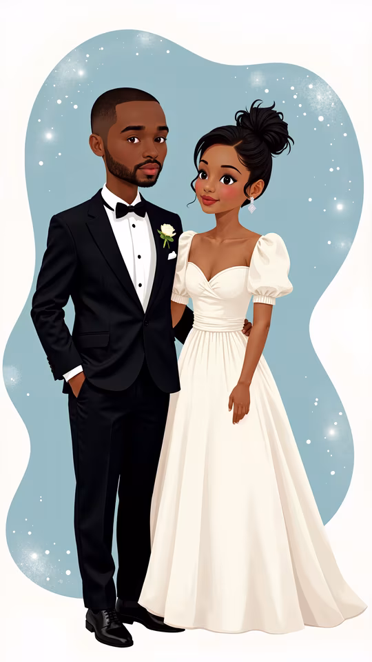 Wedding Couple Illustration