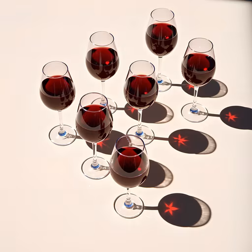 Wine Glasses Arrangement