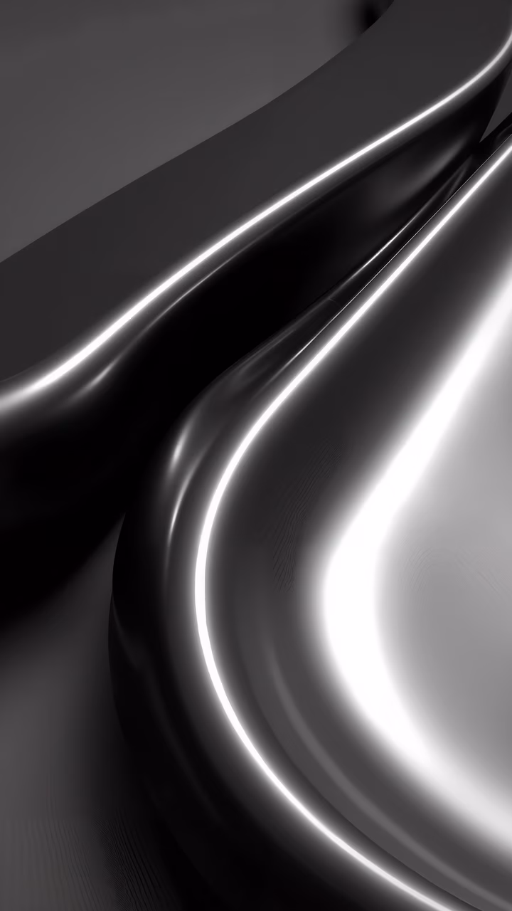 Monochrome abstract curves showcasing elegance and fluidity.
