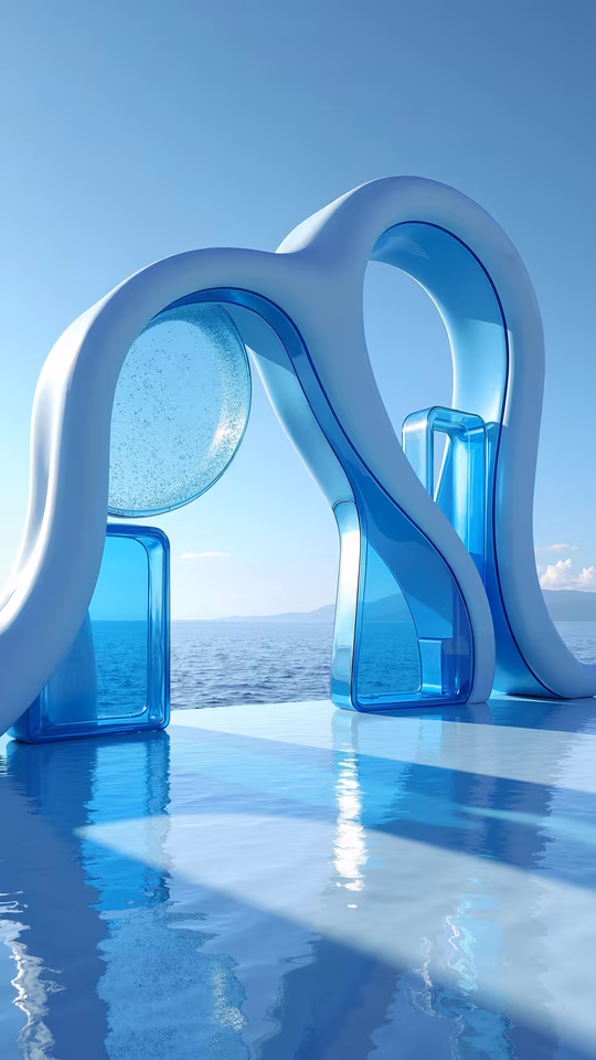 Abstract Ocean Sculpture