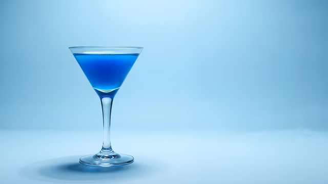 Blue Cocktail Illustration