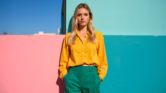 Bright Colors Fashion Portrait