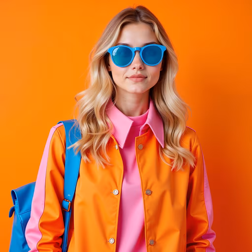 Bright Colors Fashion Portrait