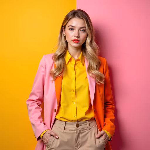 Bright Colors Fashion Portrait