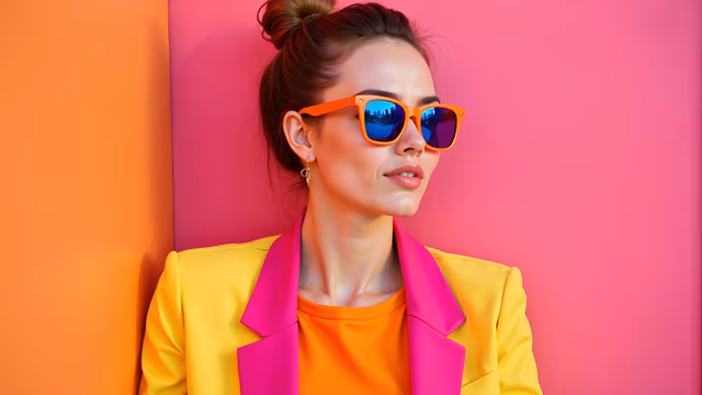 Bright Colors Fashion Portrait
