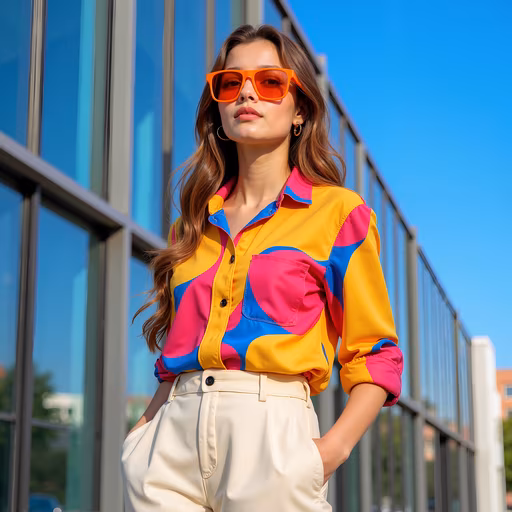 Bright Colors Fashion Portrait