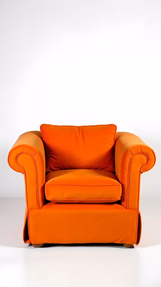 Bright Orange Armchair