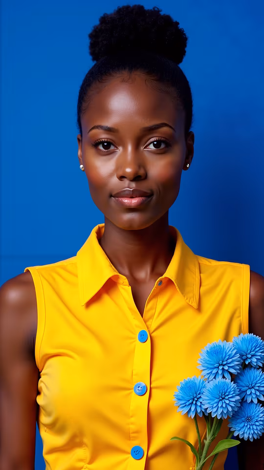 Bright Yellow Portrait