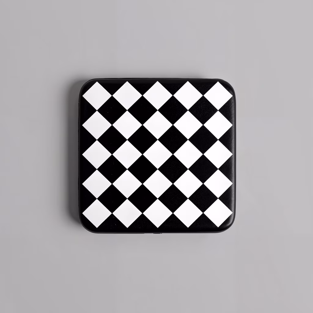 Stark black and white checkerboard pattern, geometric precision, abstract art, design inspiration