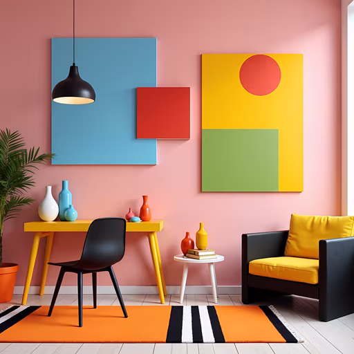 Colorful Abstract Interior