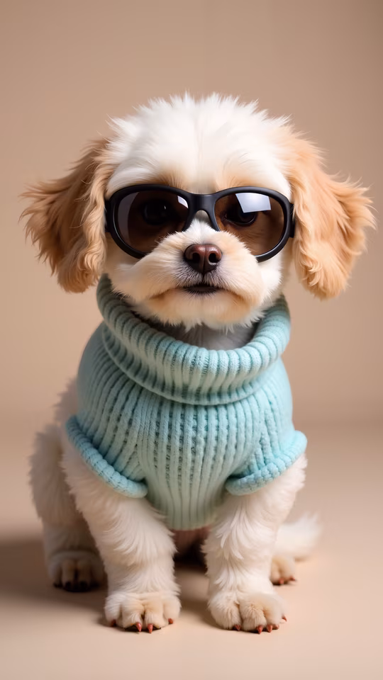 Cool Pup in Sunglasses